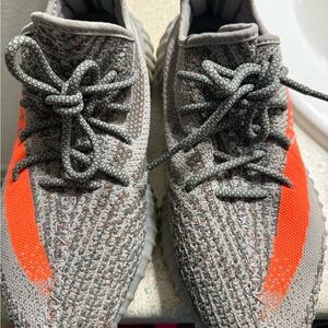 Gray and Orange Knit Sneakers size 8 1/2 in men’s